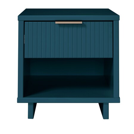 Manhattan Comfort Granville Nightstand 1.0 in Midnight Blue NS-5004